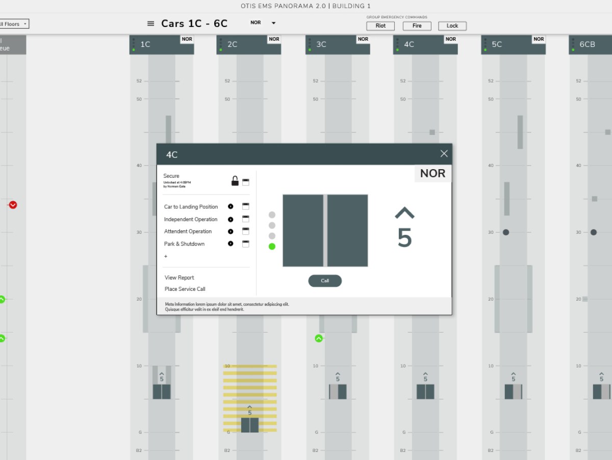 EMS Panorama — car detail panel